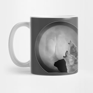 Wolves Howling at Ass Mug